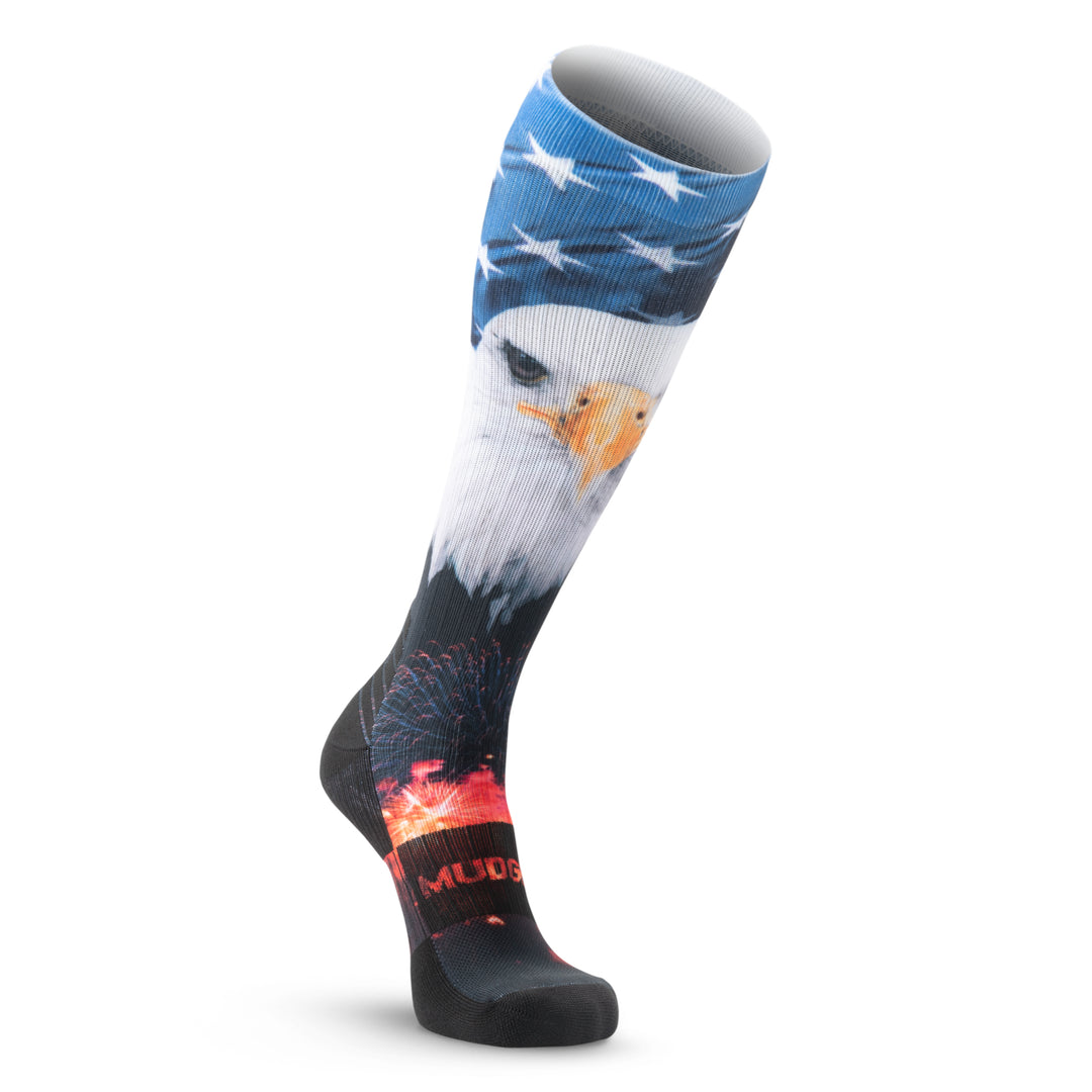 MudGear  CUSTOM USA EAGLE TALL COMPRESSION SOCK