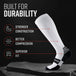 Tall Compression Socks (White)