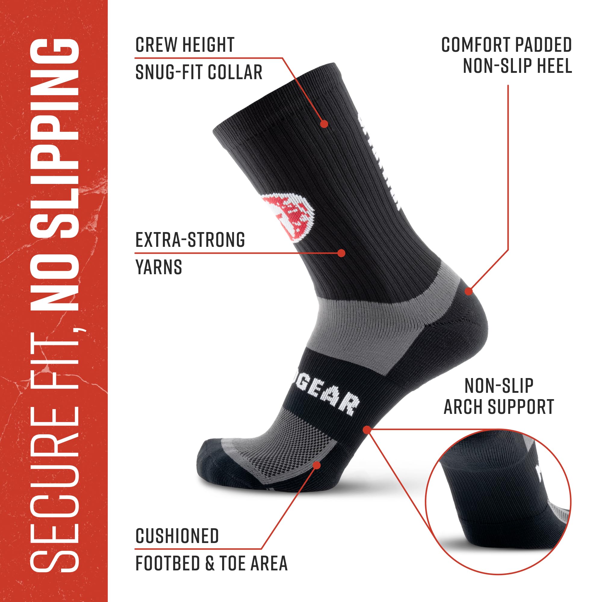 Michigan State Spartans Logo White Crew Cut Socks - Unisex Medium - For Bare Feet