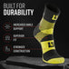 MudGear Hybrid Training Sock (YELLOW)