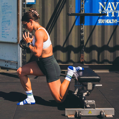 Customer photo of MudGear x Corinna Cobranded Crew Height Socks