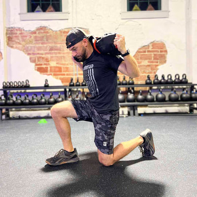 MudGear Camo Freestyle Running Shorts lifestyle pic 2 — customer photo