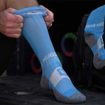over the calf running socks