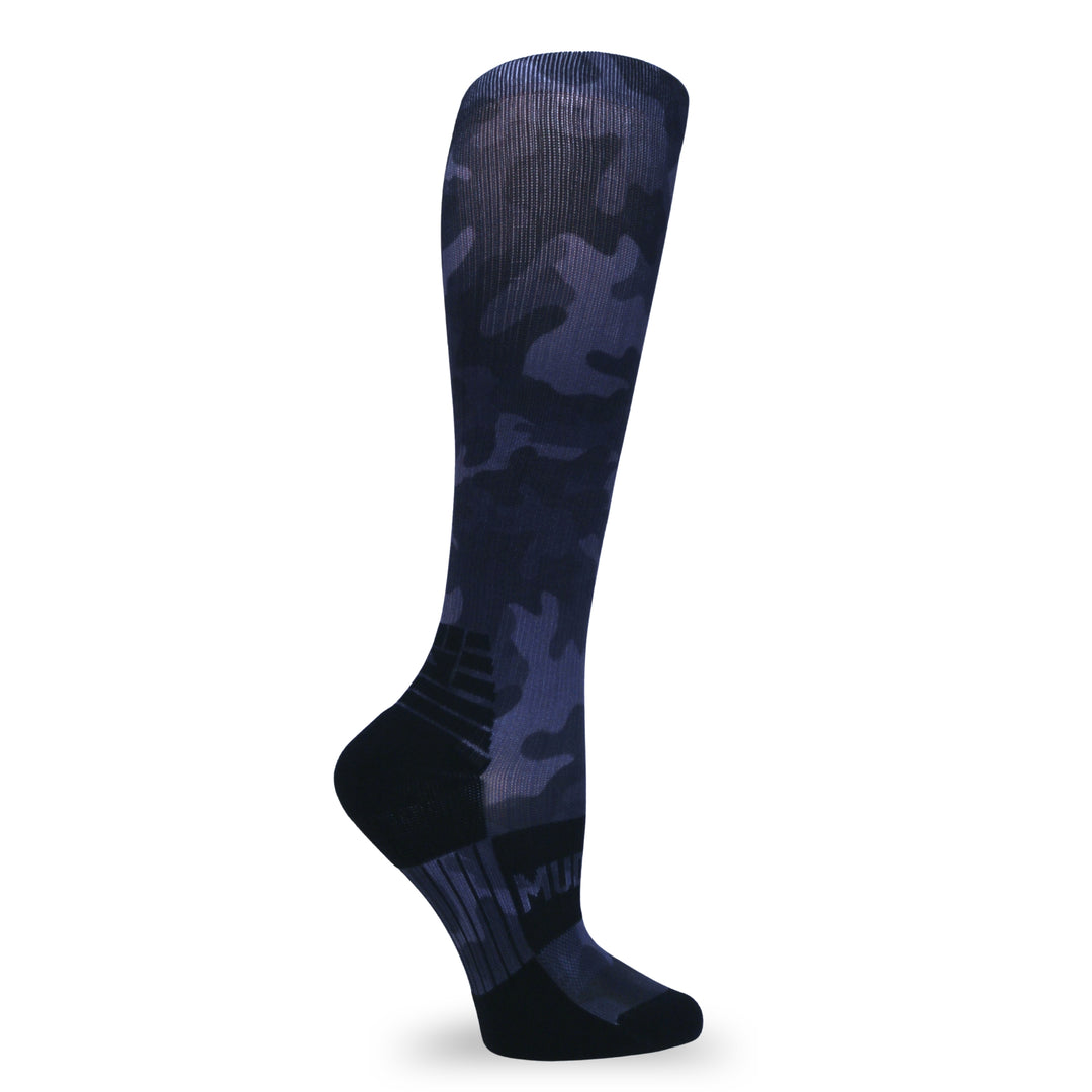 MudGear Custom Black/Gray Camo Tall Compression Socks (1 pair)