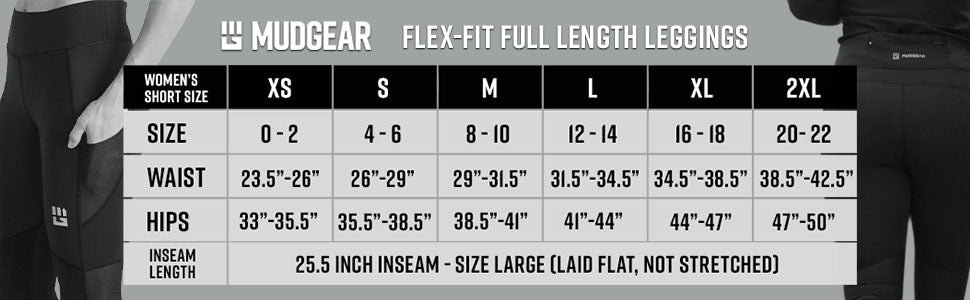 Women's Flex-Fit Compression Full Length Leggings – MudGear