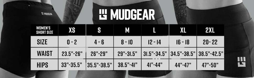 4.1 Women's MID Compression Shorts-MID Rise 2 Way-Stretch XO