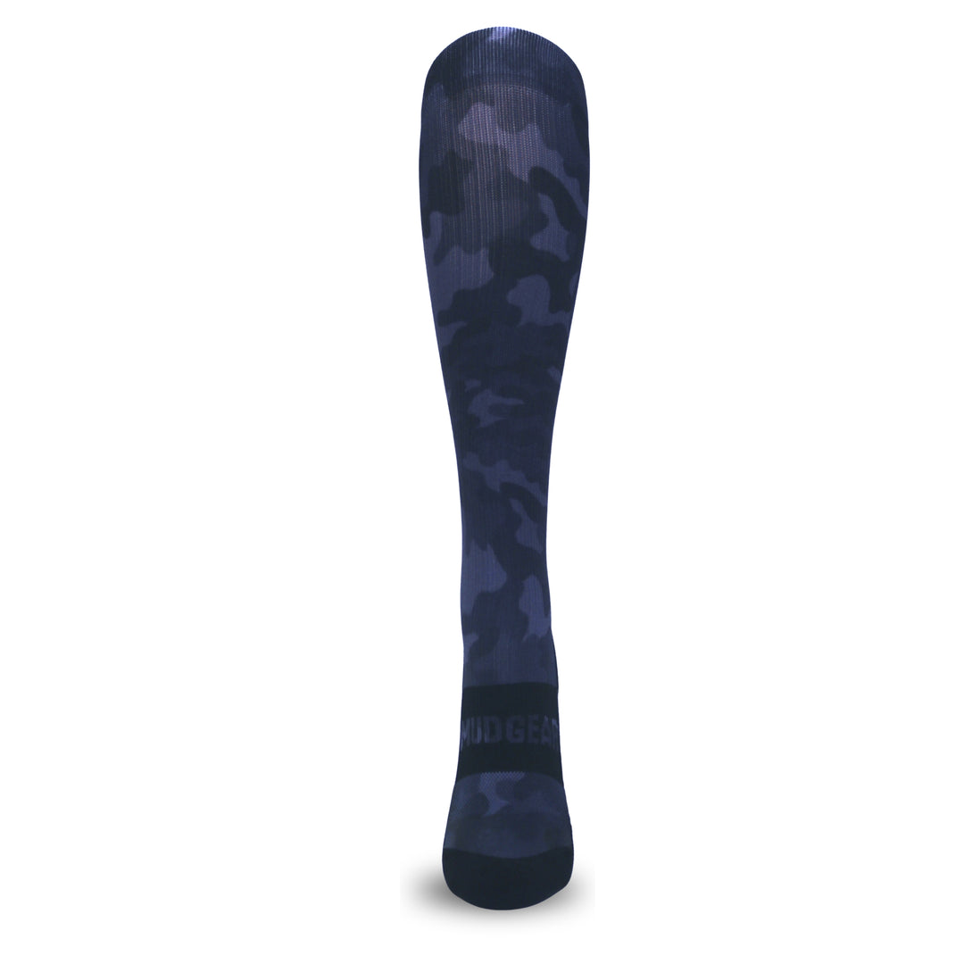 MudGear Custom Black/Gray Camo Tall Compression Socks (1 pair)