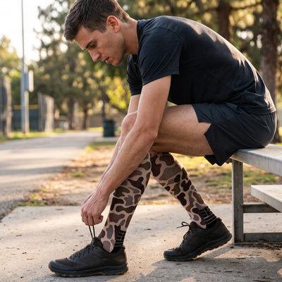 Customer photo of MudGear Custom Duck Camo Tall Compression Socks (1 pair)