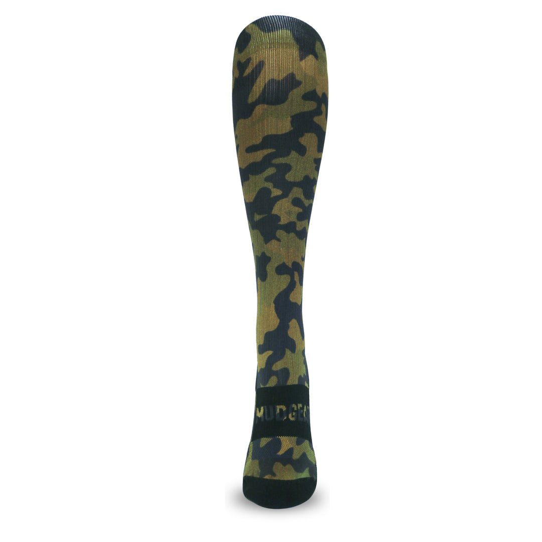 MudGear Custom Green Camo Tall Compression Socks (1 pair)