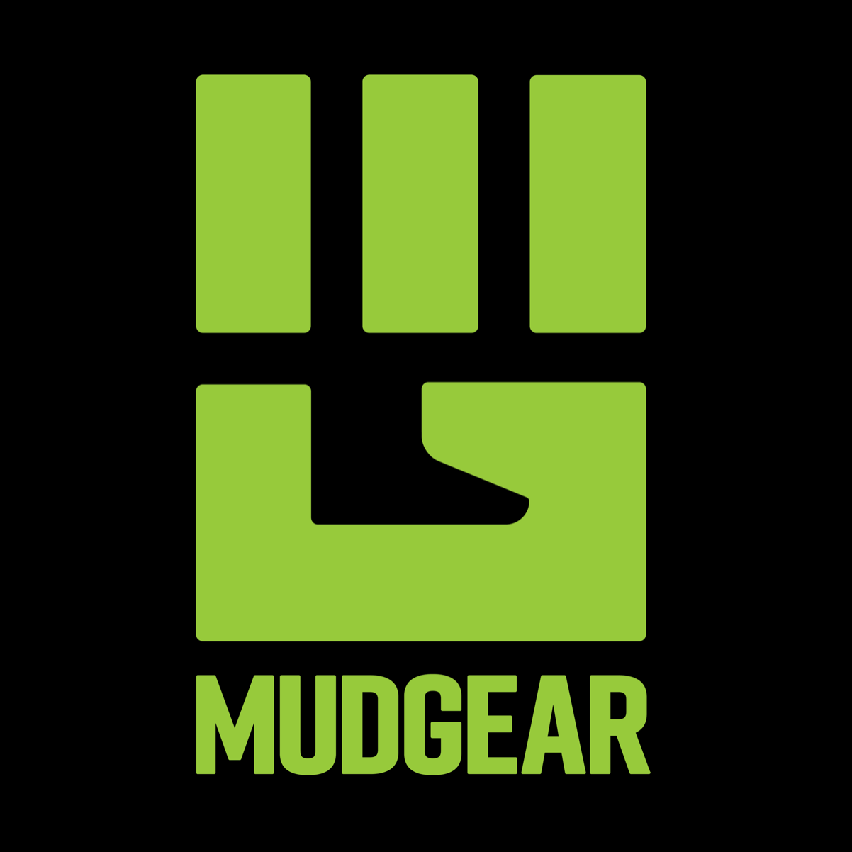 MudGear Tri-Blend Fist Logo Tee - Lime Green (Made to Order DTF)