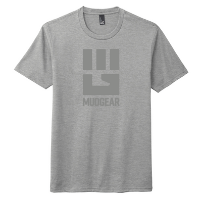 MudGear Tri-Blend Fist Logo Tee - Gray (Made to Order DTF)