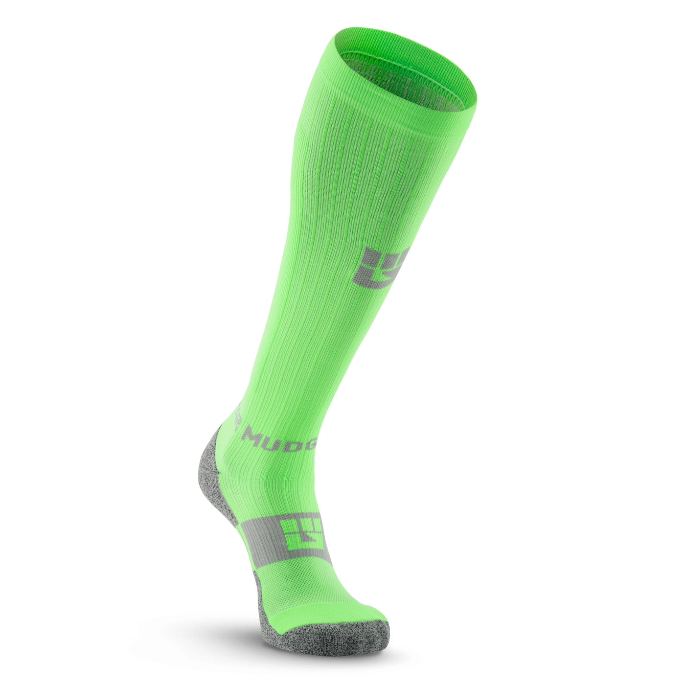 Bright Compression Socks Tall Compression Socks (Neon Green) – MudGear