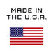American flag with text Made in the USA above it