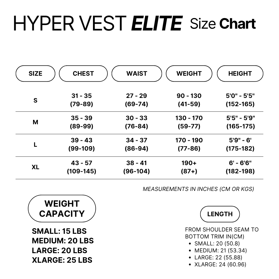 Hyper Vest ELITE Weighted Vest | Thin, Comfortable, &amp; High-Performance