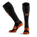 Compression Socks for Recovery - Black/Orange