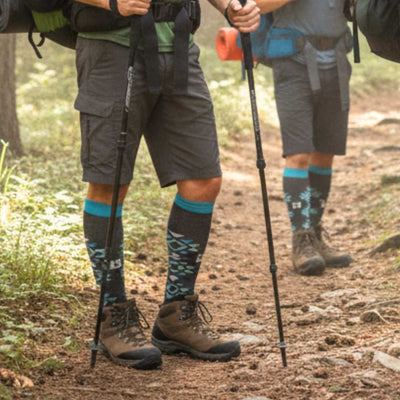 mudgear mesa horizon socks gray blue lifestyle photo 4 — customer photo