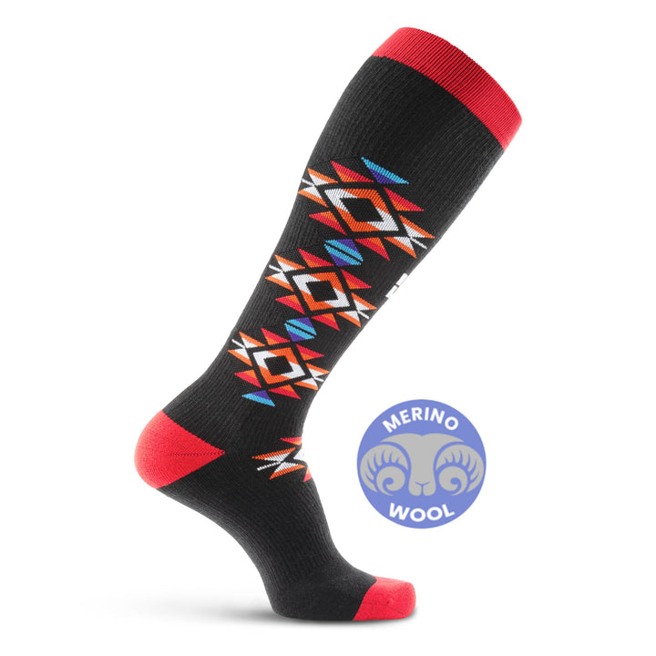 MudGear Mesa Horizon Tall Compression Socks - Black/Red (1 Pair)
