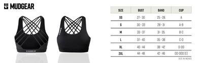 Women's Performance Sports Bra with Pockets - Black