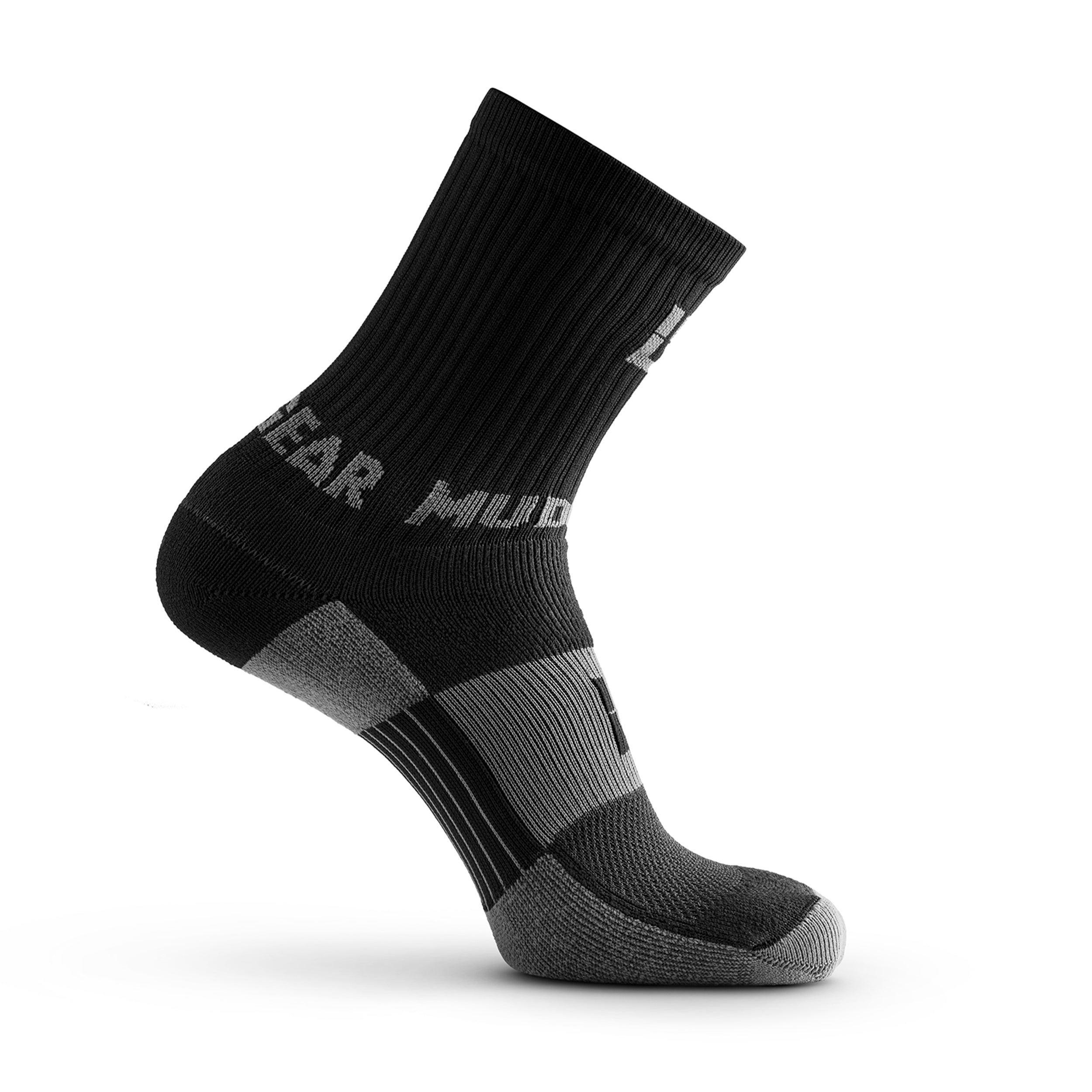 1 Pairs Waterproof Socks Unisex Cushioned Outdoor Sports Hiking Medium Tube  Socks, Size: S (37-39) - Black Grey+Fluorescent Yellow-TVC-Mall.com