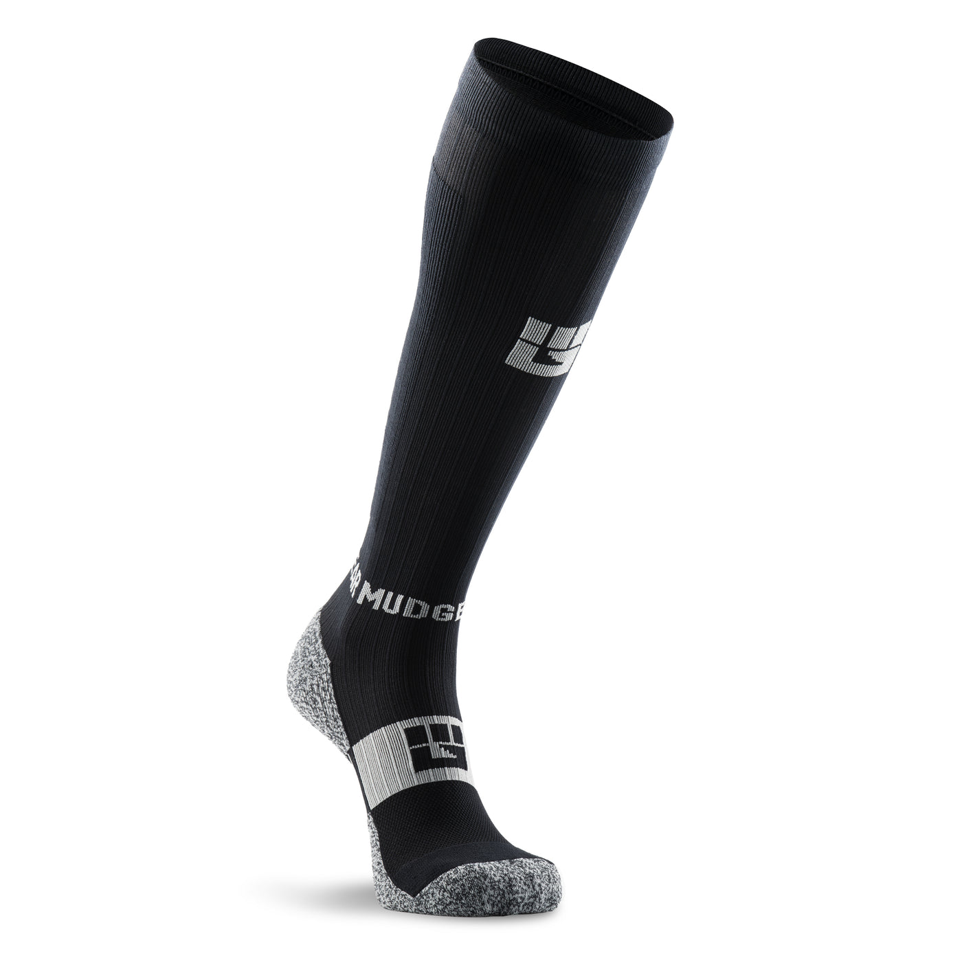 Tall Compression Socks (Black/Gray) – MudGear
