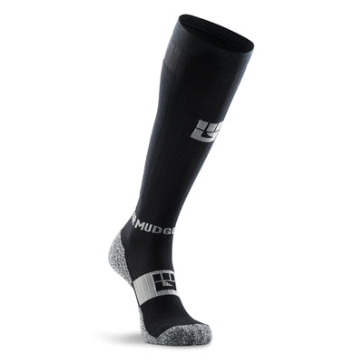 Mudgear tall compression socks Black/Gray for men