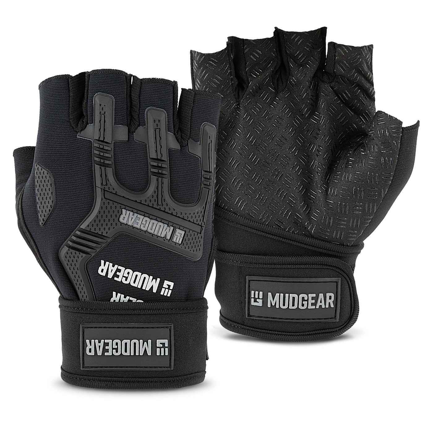 Fit Four OCR Neo Grip Gloves Obstacle Course Racing & Mud Run Hand Protection (Gray, Small)