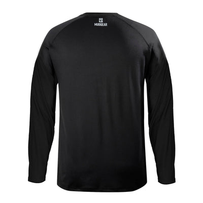 Mudgear Men's Loose Fit Performance Shirt VX - Long Sleeve (Black) Back
