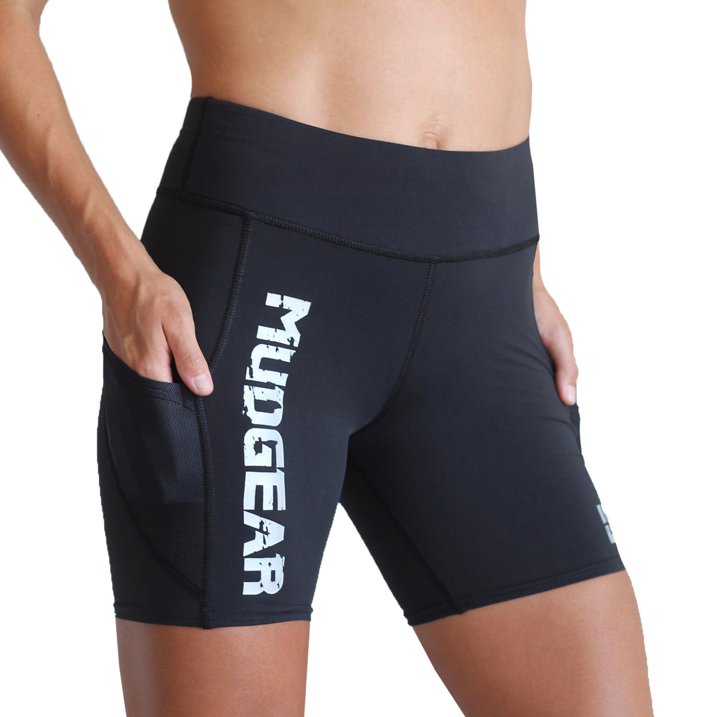 Women's Flex-Fit Compression Shorts 6-inch Inseam (Race logo