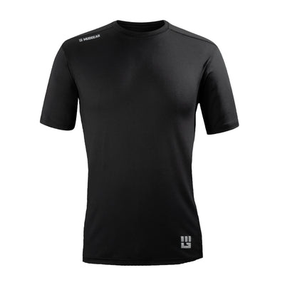 Mudgear Men's Fitted Performance Shirt - VX - Short Sleeve Black