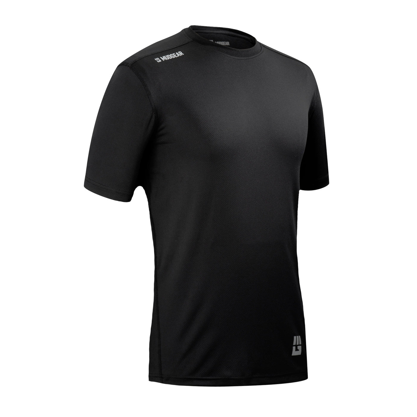 Men's Fitted Performance Shirt VX - Short Sleeve (Black) – MudGear